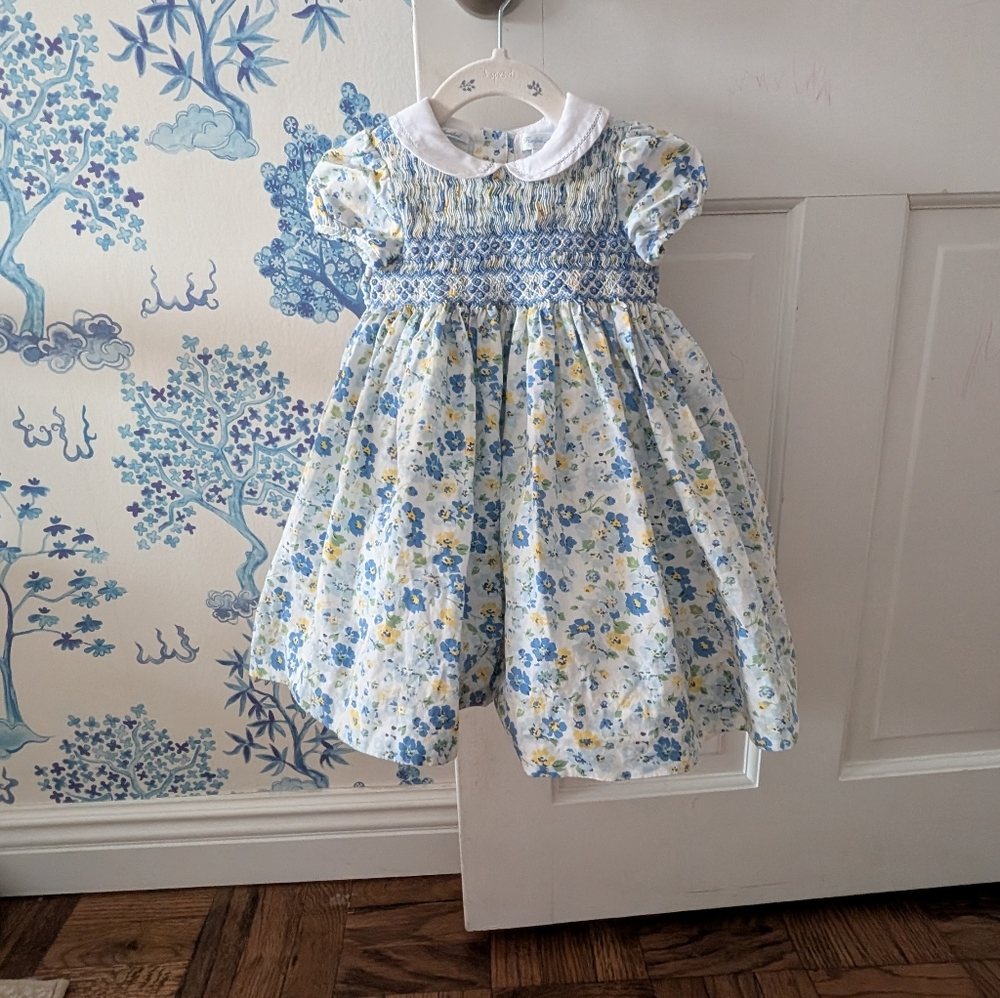 Ralph Lauren 12m Floral Smocked Baby Dress